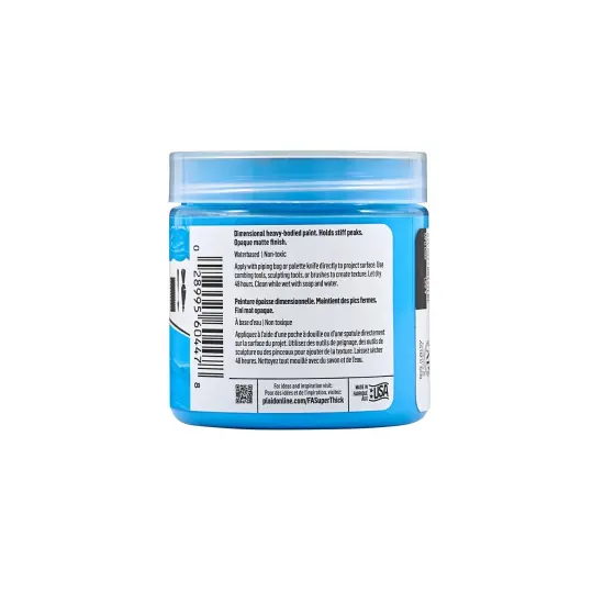 FolkArt Super Thick Acrylic Paint Medium Blue 4 oz {5}