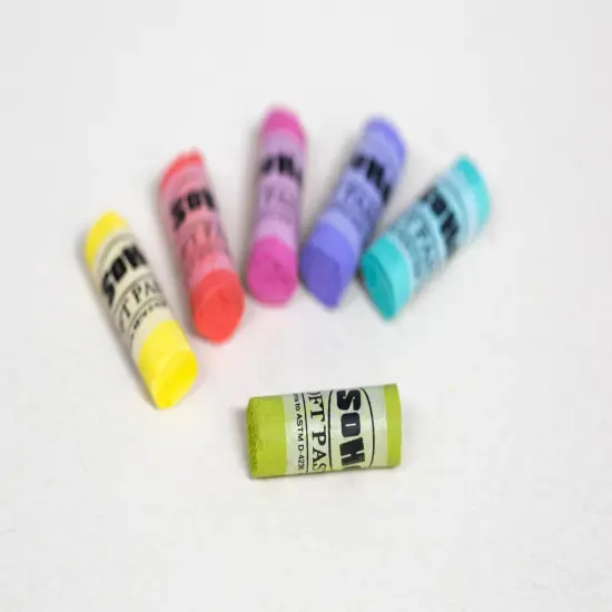 SoHo Urban Artist Soft Pastels Set of 120 Unique, Vibrant Colors - Half Stick 1.3" Long, Soft Pastels for Artists, Velvety Texture, Lightfast, Perfect for Layering & Blending {7}
