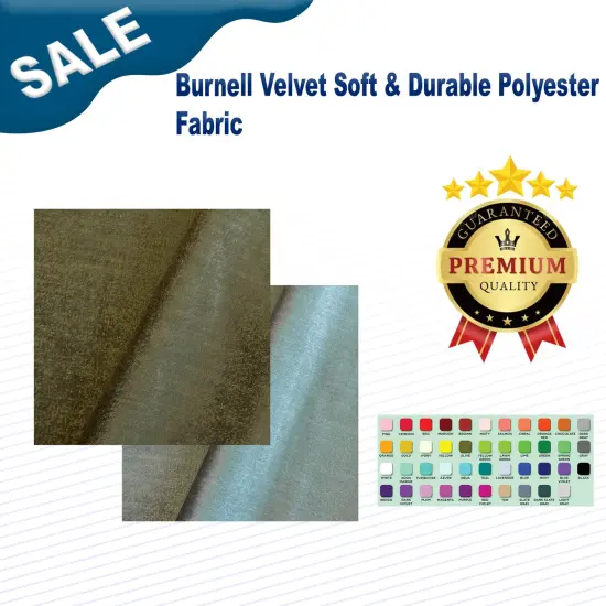 Burnell Velvet Soft & Durable Polyester Fabric Buff {2}