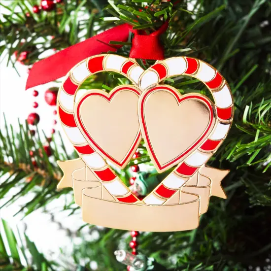 Gloria Duchin Double Hearts Ornament {3}