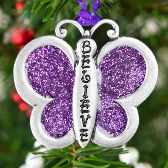 Gloria Duchin Believe Butterfly Ornament {2}
