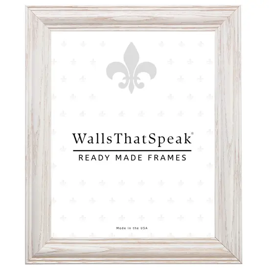 Wiltshire 440 1.25", Whitewash Picture Frame by wallsthatspeak {1}