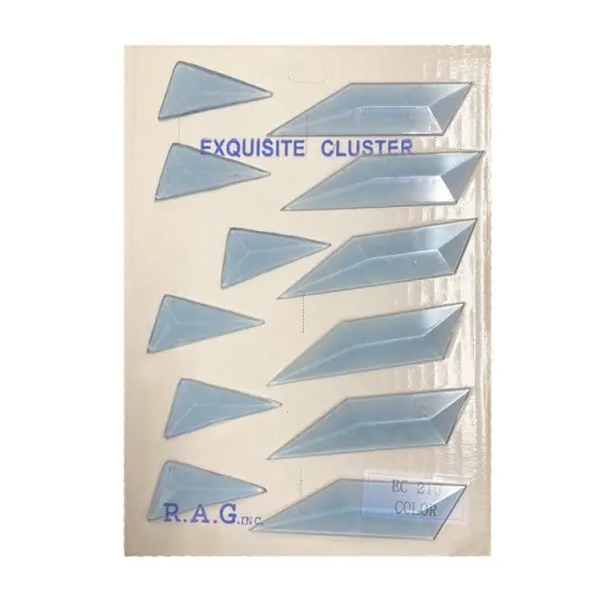 7" x 8" Colored Exquisite Glass Star of David Bevel Cluster COEC210 {3}