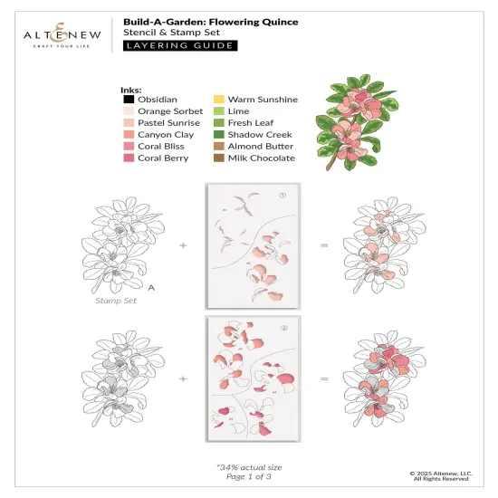 Build-A-Garden: Flowering Quince & Add-on Die Bundle {3}