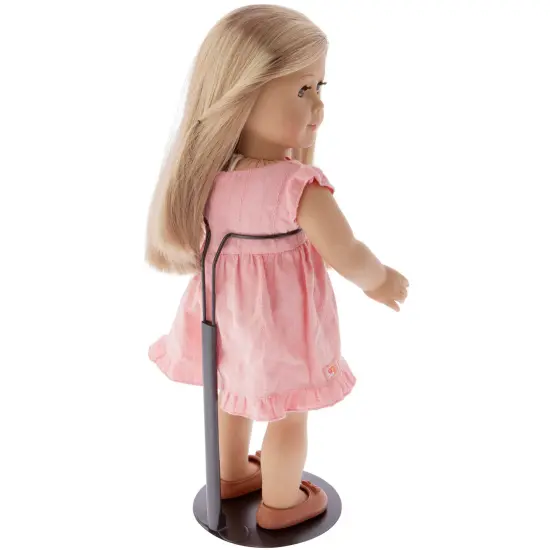 Plymor DSP-90B Black Adjustable Doll Stand, fits 15, 16, 17, 18, 19, 20, and 21 inch Dolls, Waist is 3" - 4" wide, 8" - 11" around {3}