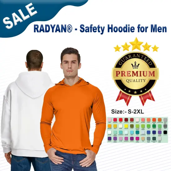 Safety Hoodie for Men | RADYAN&reg; Light orange {2}