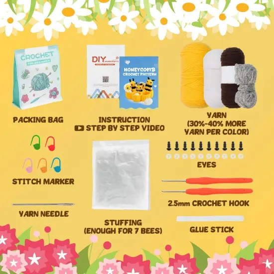 Crochet Kit for Beginner (Bee Family) {2}