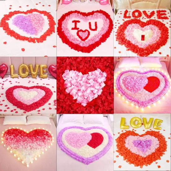 1200 Pcs Fake Flower Petals (Ivory) {5}