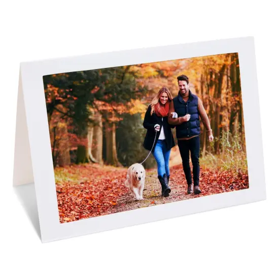 36 Pack Photo Frame Cards 5x7 inch - Photo Insert Cards with Envelopes for Wedding, Thank You, Anniversary, Birthday Pictures White {6}