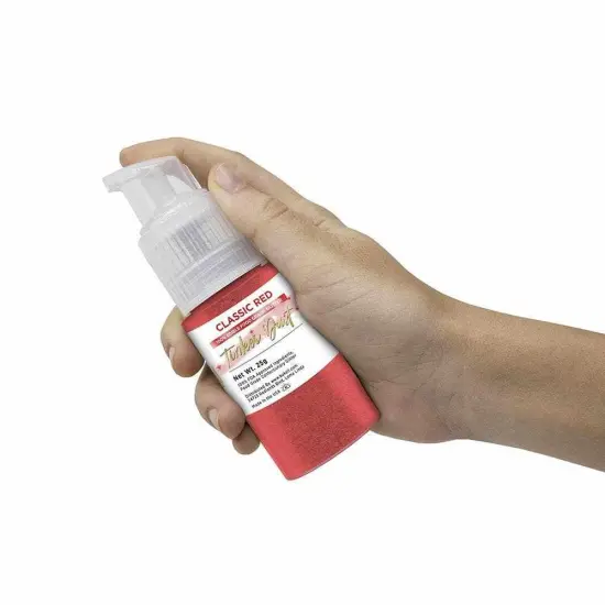 Bakell - Classic Red Tinker Dust Edible Glitter (25g, 1x Spray Pump) for Food, Desserts, and Beverages! {6}