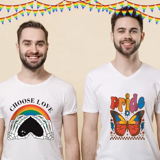 30 Pcs Gay Pride Iron on Transfers Rainbow HTV Iron on Decal LGBT Pride Month Iron on Patches Vinyl Heat Transfer Sticker Ready to Press for Clothing T Shirts Jacket Bag Hat DIY {2}