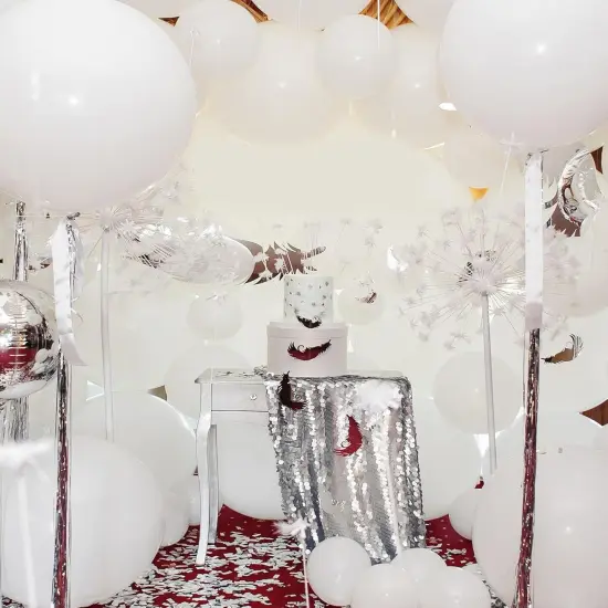 135pcs White Balloons Different Sizes 18 12 10 5 Inch for Garland Arch, Latex Balloon for Wedding Birthday Party Baby Shower Anniversary Decorations {4}