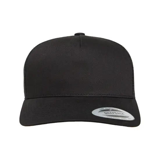 YP Classics&reg; Retro Trucker Cap Timeless & Casual Style BLACK {1}