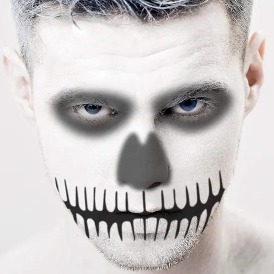 Skull Mouth Eye Makeup Stencil(	Skull Mouth) {4}