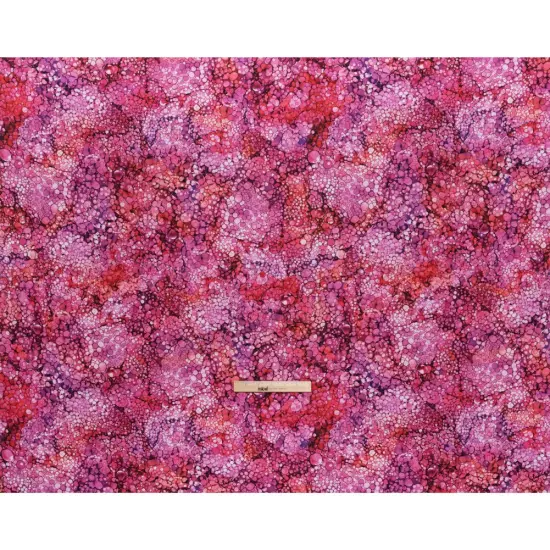 1 Yard Bubble Tea Bubbles Quilting Cotton Fabric Bliss Collection Purple Pink Red 43 inch Width {3}