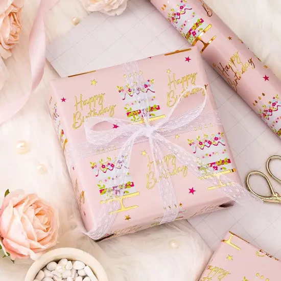 Wrapping Paper Roll - 17 Inch X 33 Ft {4}