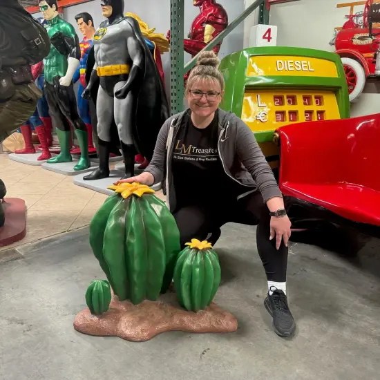 Cactus Cacti Bundle Life Size Statue {3}