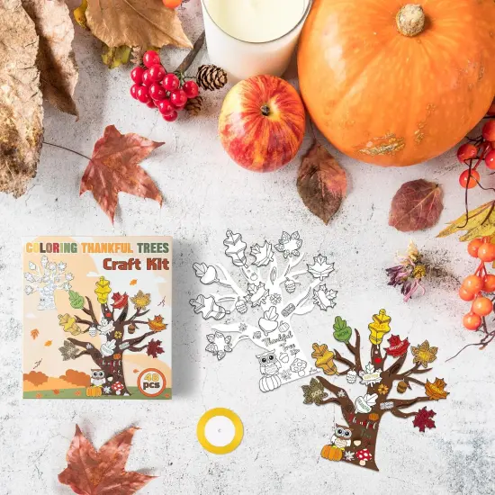 Fall Thankful Craft - 48PCS {3}