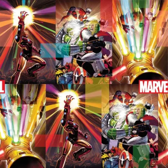 Licensed Marvel Prints Marvel Avengers Marvel Energy Cotton Fabric by the Yard {1}