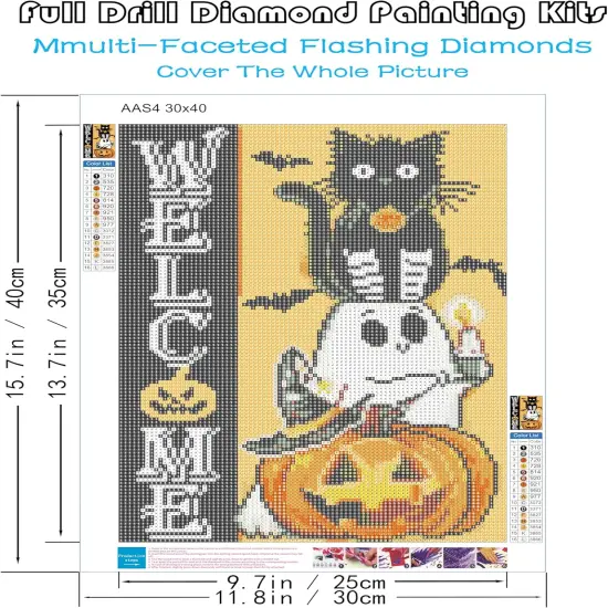 12 x 16 Inch - Halloween Diamond Painting Kits for Adults {2}