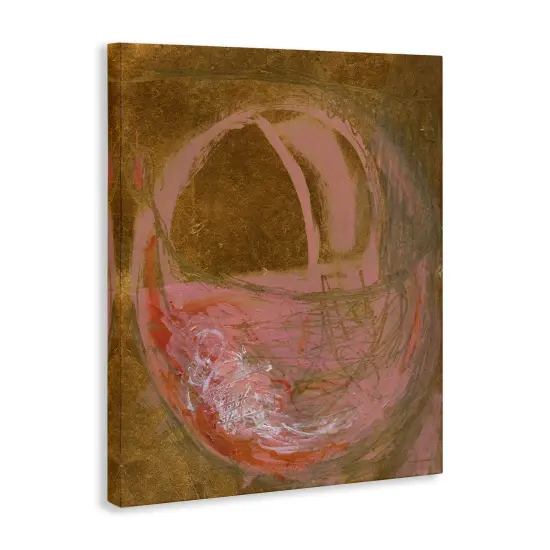 Stupell Industries Rustic Abstract Pink Circle Sketch Graffiti Canvas Design By Kamdon Kreations {3}