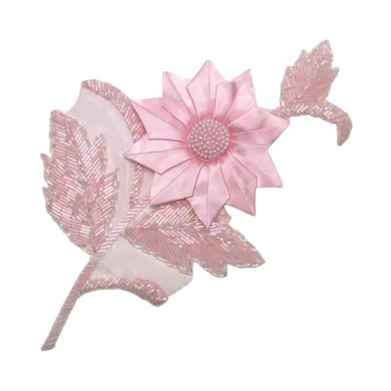 Divine Flower Applique/Patch Pink {1}