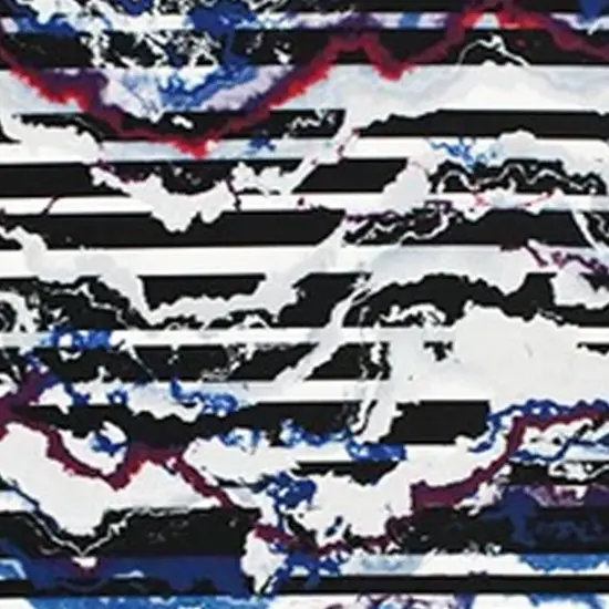 Distressed Stripes Printed Spandex Fabric {3}