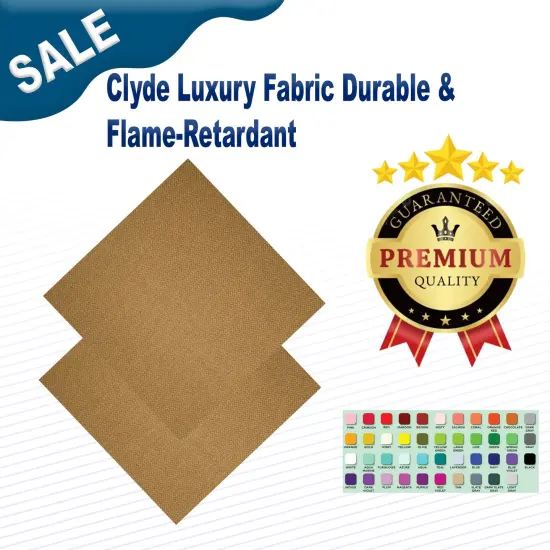 Clyde Luxury Fabric Durable & Flame-Retardant Rye {2}
