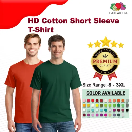 Fruit of the Loom Cotton Short Sleeve T-Shirt for Adult {2}
