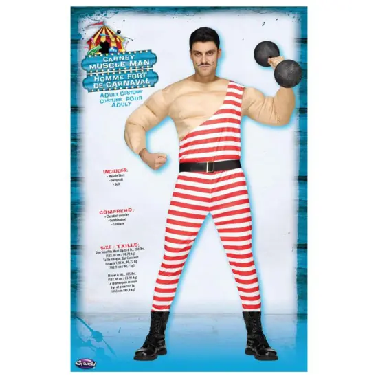 Carny Muscle Man Costume Adult Standard {5}