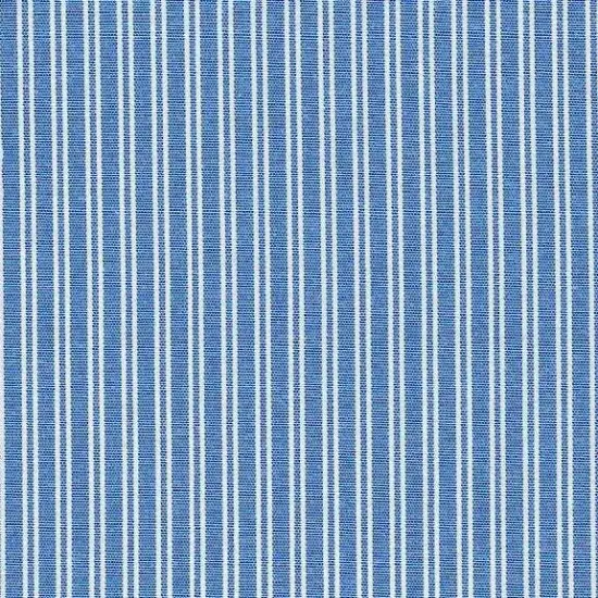 1 Yard Poplin Pin Stripe Fabric, 57/58&Prime; Wide Polyester Cotton Blend BLUE SKY {1}