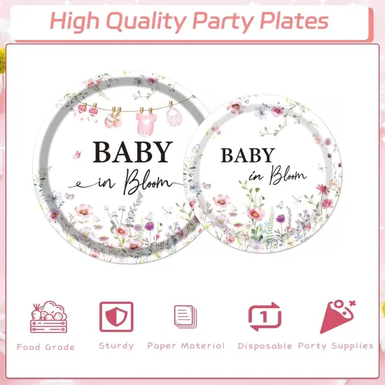 Baby Shower Decorations Tableware Supplies {3}
