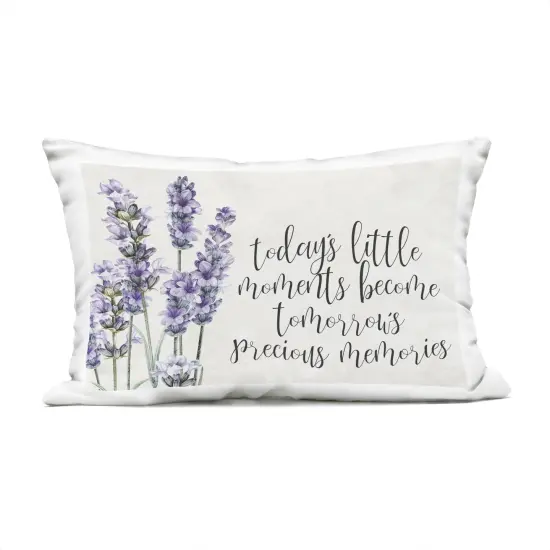 Stupell Industries Today's Little Moments Sentiment Outdoor Pillow, 14 x 7 x 20 {1}