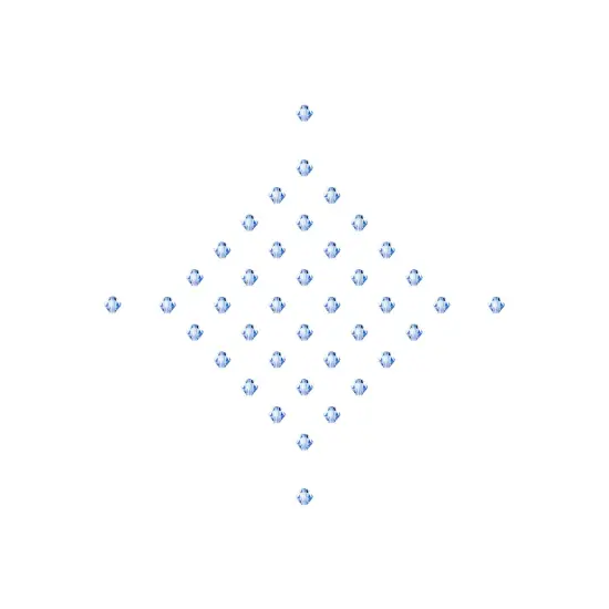 Preciosa 4mm Czech Crystals Bicone Rondelle Beads, 40pcs Light Sapphire {5}