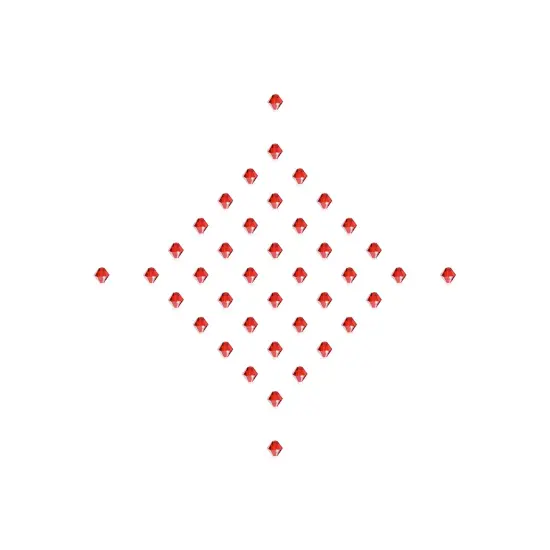 Preciosa 4mm Czech Crystals Bicone Rondelle Beads, 40pcs Light Siam {5}