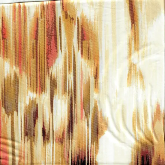 1 Yard DTY Abstract Print Fabric 58/60 Inch Wide Stretch Polyester Blend TEAL GREEN {3}