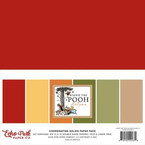 Echo Park Winnie The Pooh Autumn Solids Kit {1}