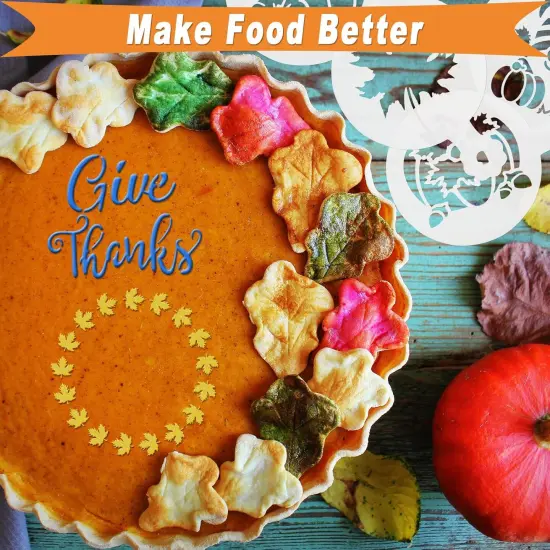 56 Pcs Thanksgiving Cookie Stencils for Royal Icing Cookie Decorating Kit {4}