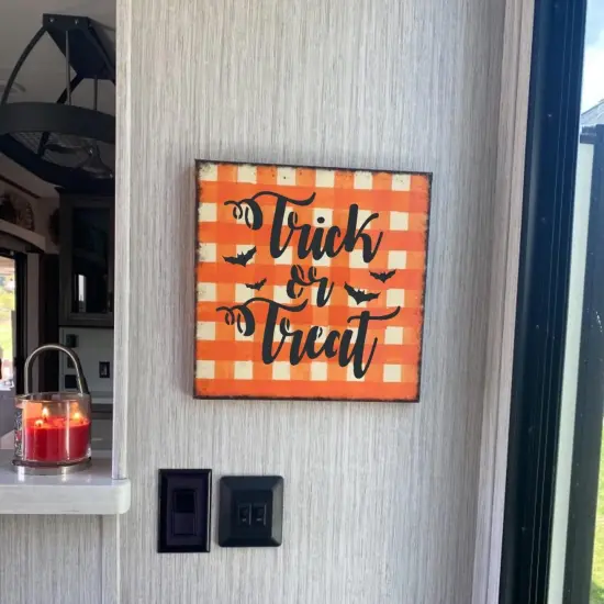 18 Pieces Halloween Stencils Reusable Plastic Halloween Pumpkin Stencils {5}