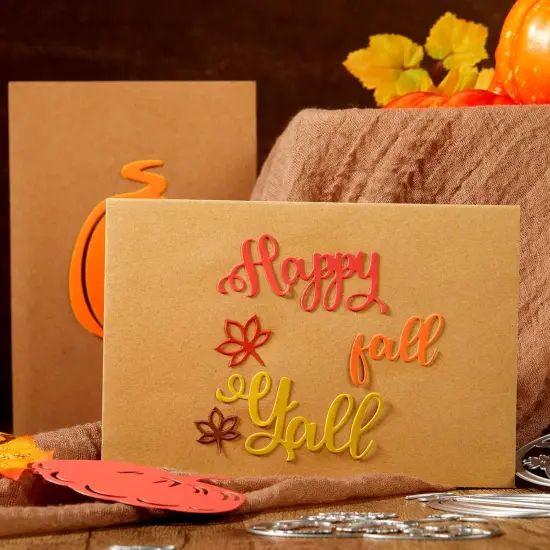 Fall Pumpkin Metal Cutting Dies for Card Making Thanksgiving Metal Cutting {3}