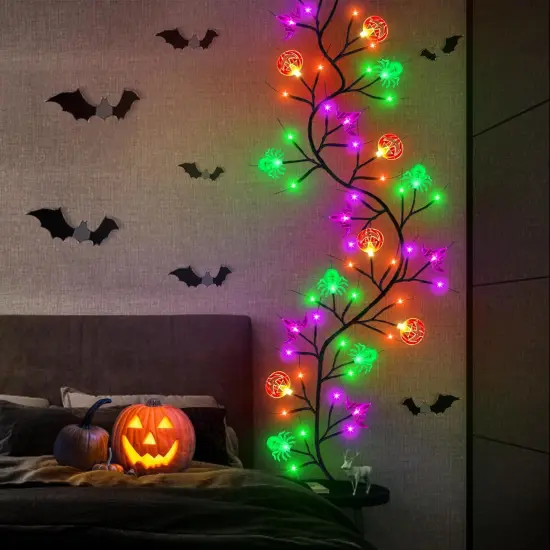 [Timer] Lights 6 FT 54 LED Halloween Decor {5}