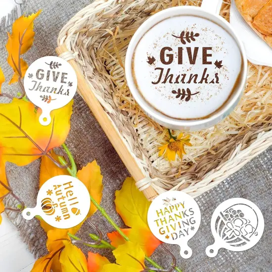 20 Pack -Happy Fall Farmhouse Harvest Give Thanks AutumnTemplate Stencils {3}