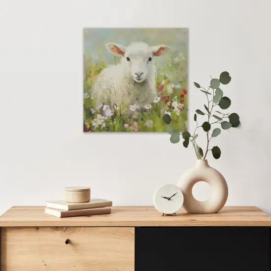 Lamb Canvas Wall Art {1}