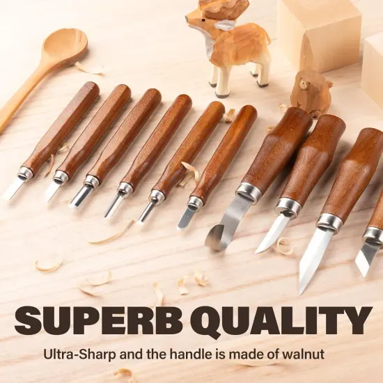 17-in-1 Wood Carving Kit (Brown) {3}