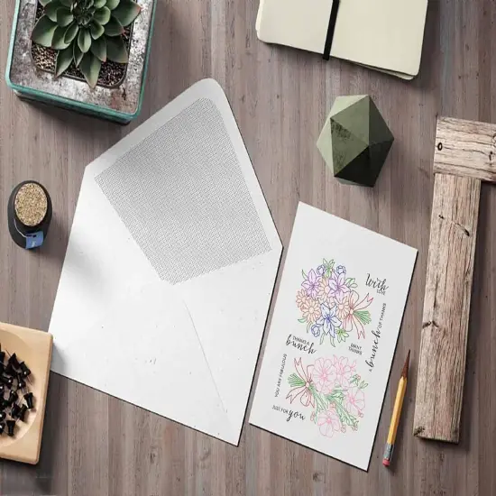 Fall Flowers Clear Stamps and Dies for Card Making and Photo Album Decorations {4}