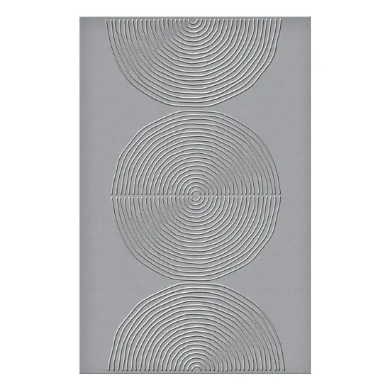 Spellbinders Embossing Folder By Dina Wakley-Lined Circles, Modern Botanicals {2}