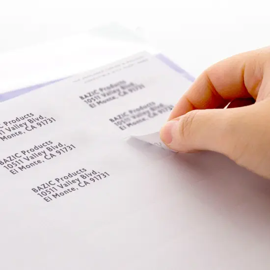 BAZIC White Address Labels 1" X 2 5/8" (300/Pack) {12}