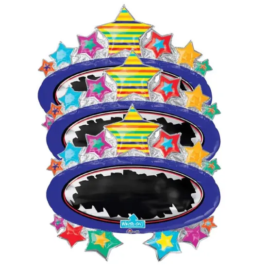 Anagram&reg; 31 Inch Bright Star Black Board Balloon {6}