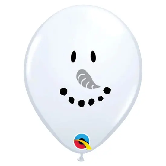 Smile Face Snowman 5 Inch Latex Balloons {3}