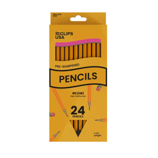 #2 HB Pencils Yellow &ndash; Pre-Sharpened &ndash; 24 Count &ndash; 48 Sets {1}
